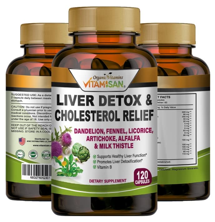 VITAMISAN Détox Foie 120 capsules vue avant