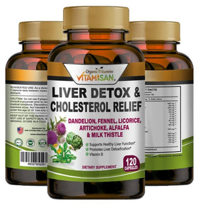 VITAMISAN Détox Foie 120 capsules vue avant