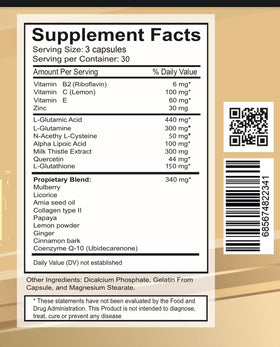 VITAMISAN Glutathione Liposomal avec NAC et Chardon-Marie