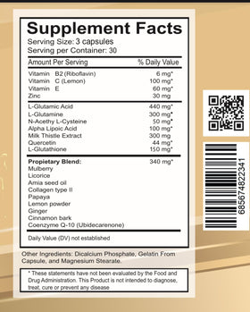 VITAMISAN Glutathione Liposomal capsules sur fond blanc