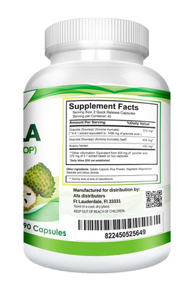 VITAMISAN Graviola Soursop Extract bottle label close-up