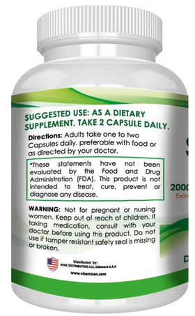 VITAMISAN Graviola Soursop Extract capsules on a table