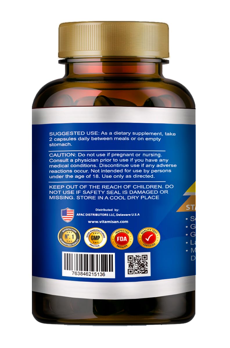 VITAMISAN Probiotiques 100 capsules sur fond blanc