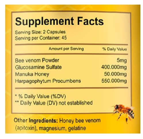 VITAMISAN Venin d'Abeille 90 Capsules avec miel de Manuka
