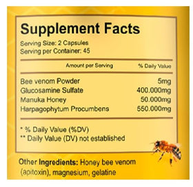 VITAMISAN Venin d'Abeille 90 Capsules avec miel de Manuka