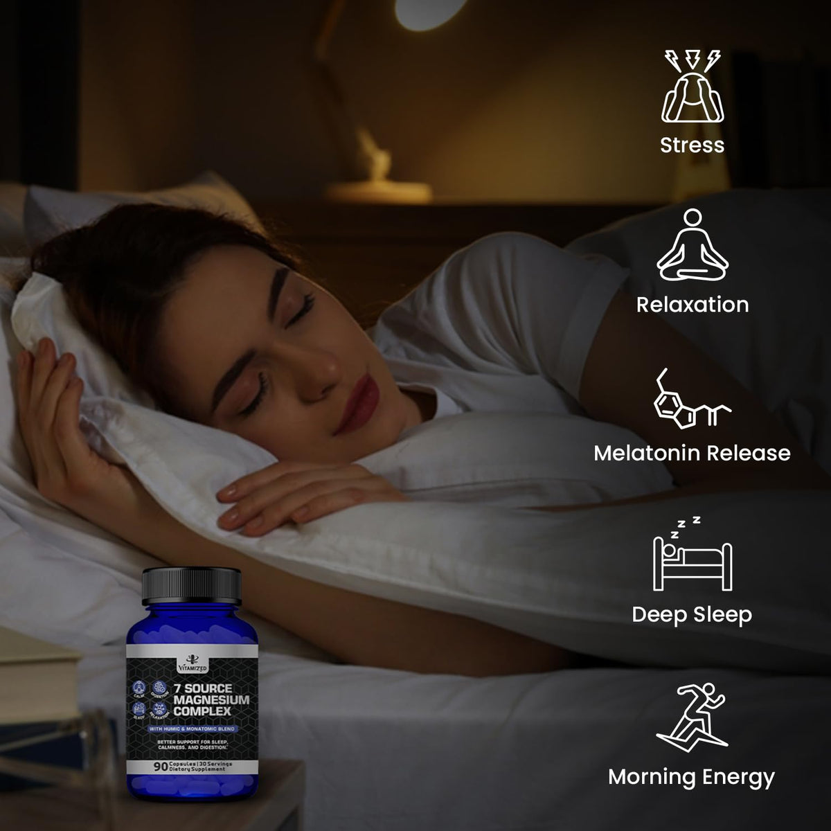 VITAMIZED Complexe de Magnésium 7 en 1 450mg capsules emballage