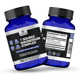 VITAMIZED Complexe de Magnésium 7 en 1 450mg capsules sur un plan de travail