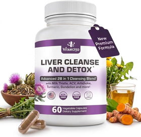 VITAMIZED Détox Foie 28-en-1 60 comprimés vue de face