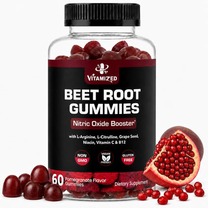 VITAMIZED Gomme de Betterave avec Extrait de Pépin de Raisin, vue de face