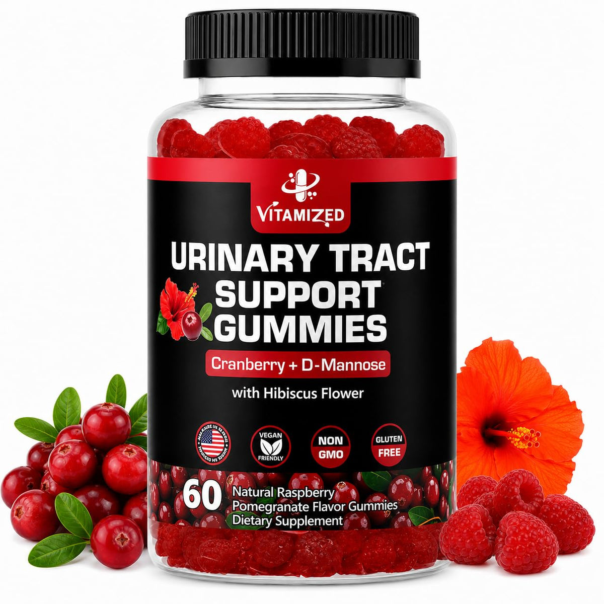 VITAMIZED Gummies de Canneberge 60 Comp. vue avant