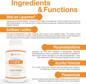 Vitamo Liposomal Vitamine C 2000mg 300 capsules - emballage