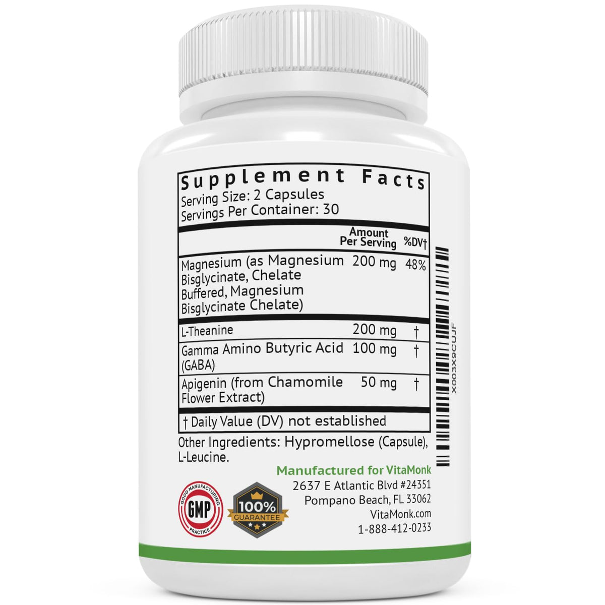 VitaMonk aide au sommeil 82g avec des éléments naturels autour