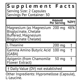 VitaMonk aide au sommeil 82g vue arrière avec ingrédients