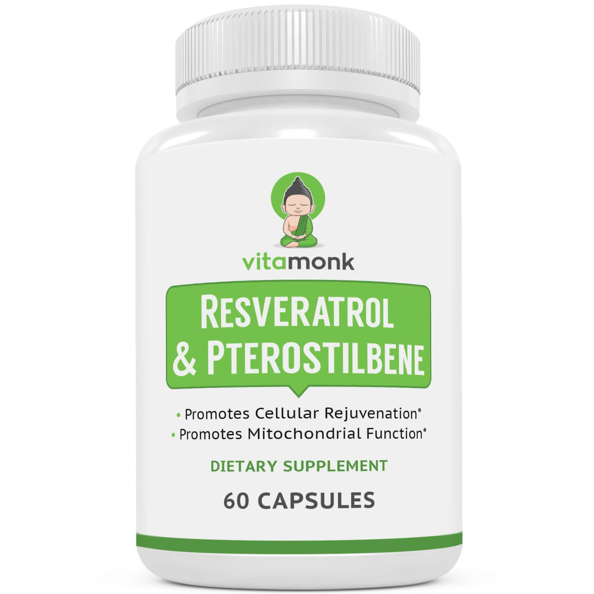 VitaMonk Complément Alimentaire Resvératrol 59g - vue avant