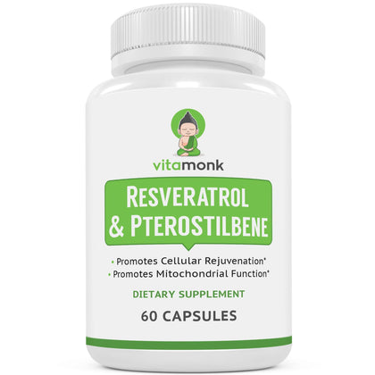 VitaMonk Complément Alimentaire Resvératrol 59g - vue avant