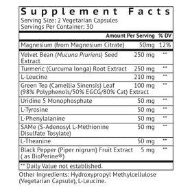 VitaMonk Compléments Alimentaires Dopamine 68g Mucuna Pruriens côté