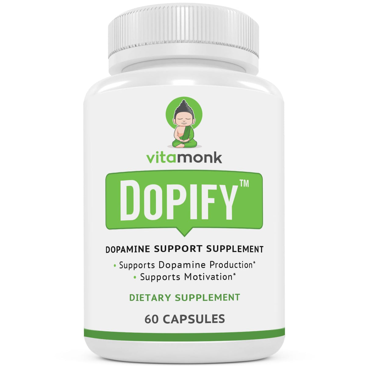 VitaMonk Compléments Alimentaires Dopamine 68g Mucuna Pruriens vue de face