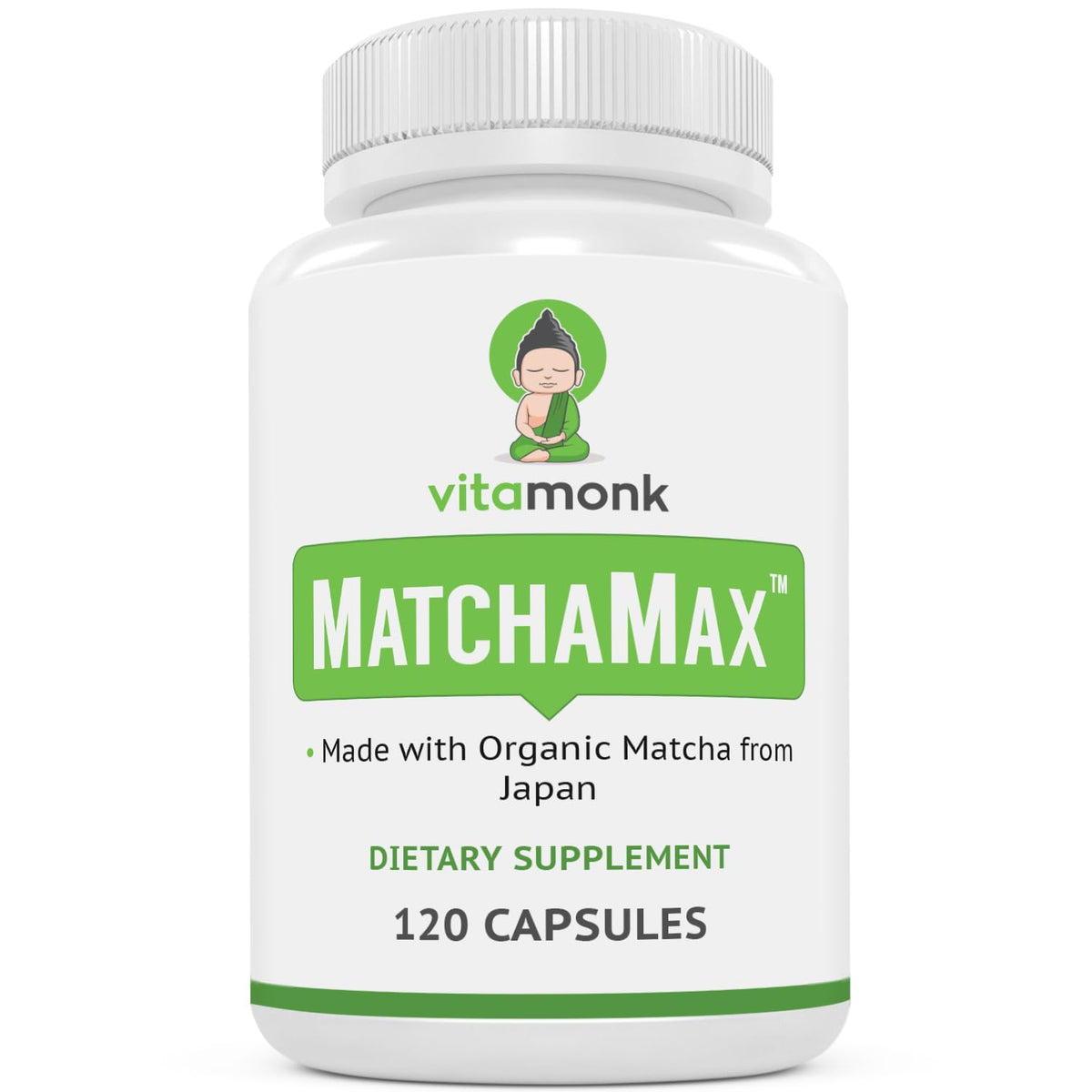 VitaMonk Compléments Alimentaires Matcha Bio 109g vue de face