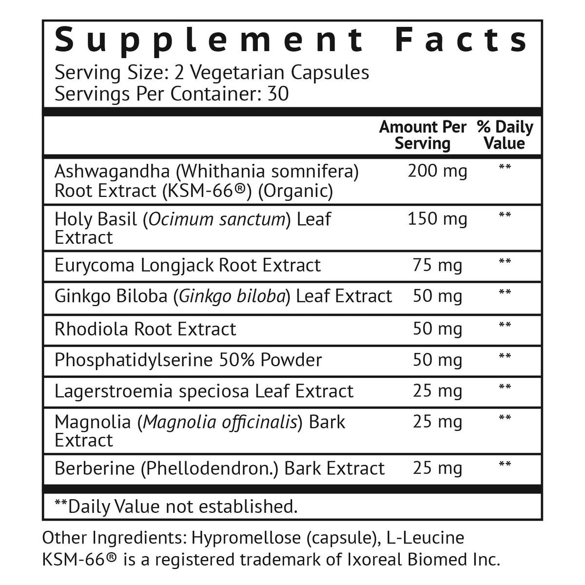 VitaMonk Cortisol Manager comprimés sur une table