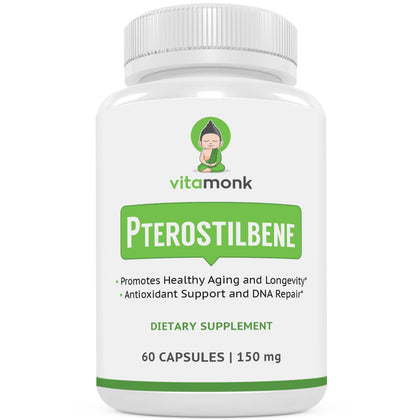 VitaMonk Pterostilbene 150mg packaging front view