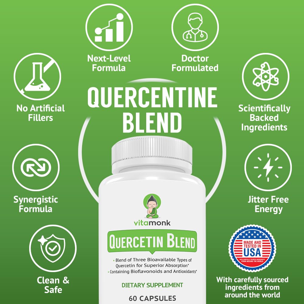 VitaMonk Quercétine 500mg capsules végétales ouvertes