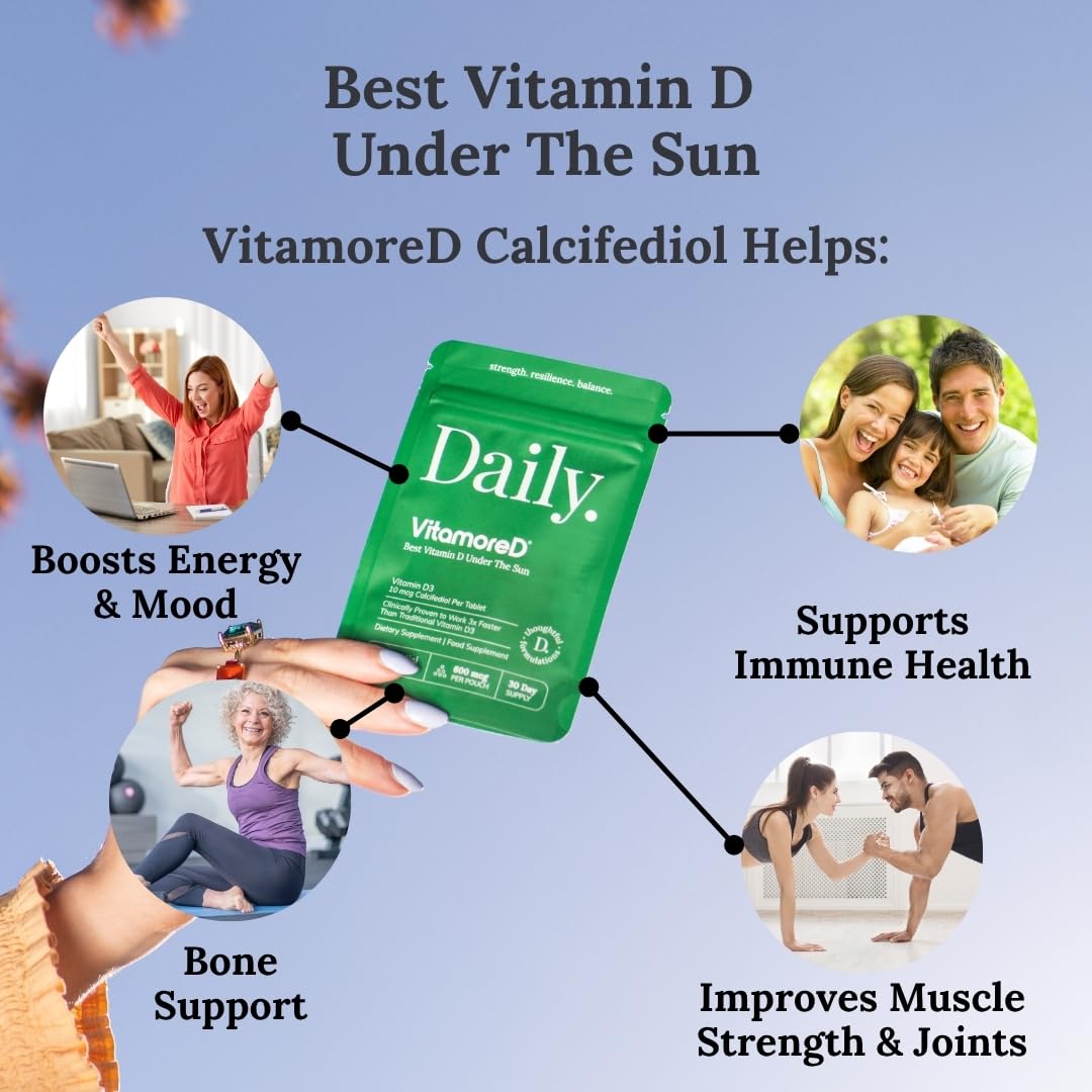VitamoreD Vitamine D3 10 µg comprimés faciles à avaler
