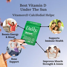 VitamoreD Vitamine D3 10 µg comprimés faciles à avaler