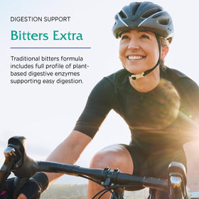 Vitanica Bitters Extra capsules sur une surface blanche