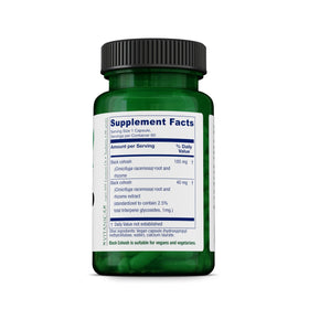 Vitanica Black Cohosh capsules ouvertes montrant le contenu