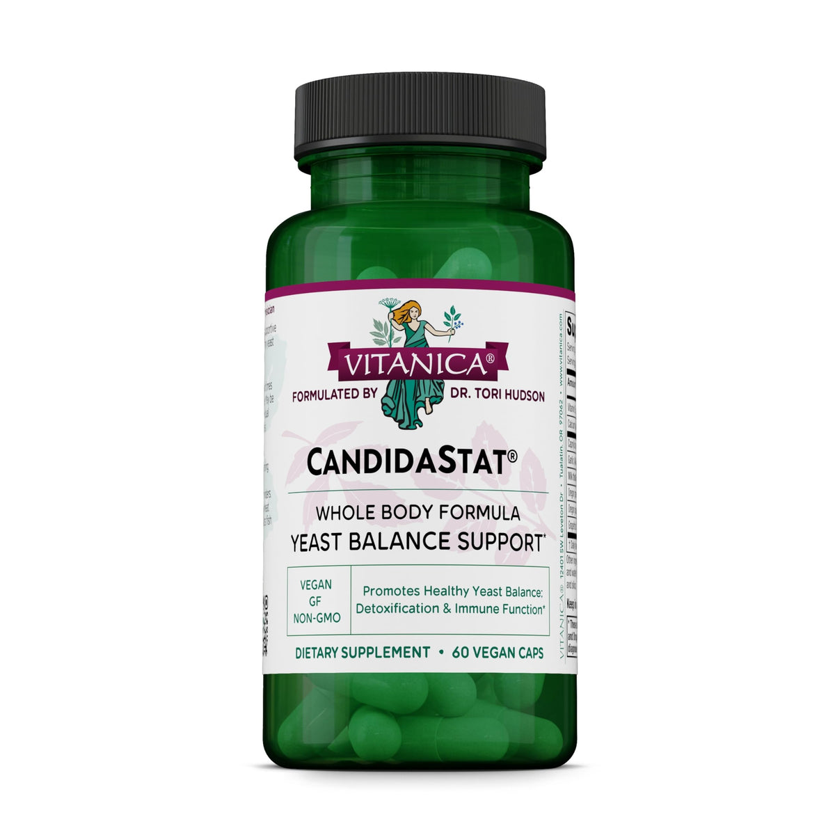 Vitanica Candidastat 60 capsules vue de face avec étiquette