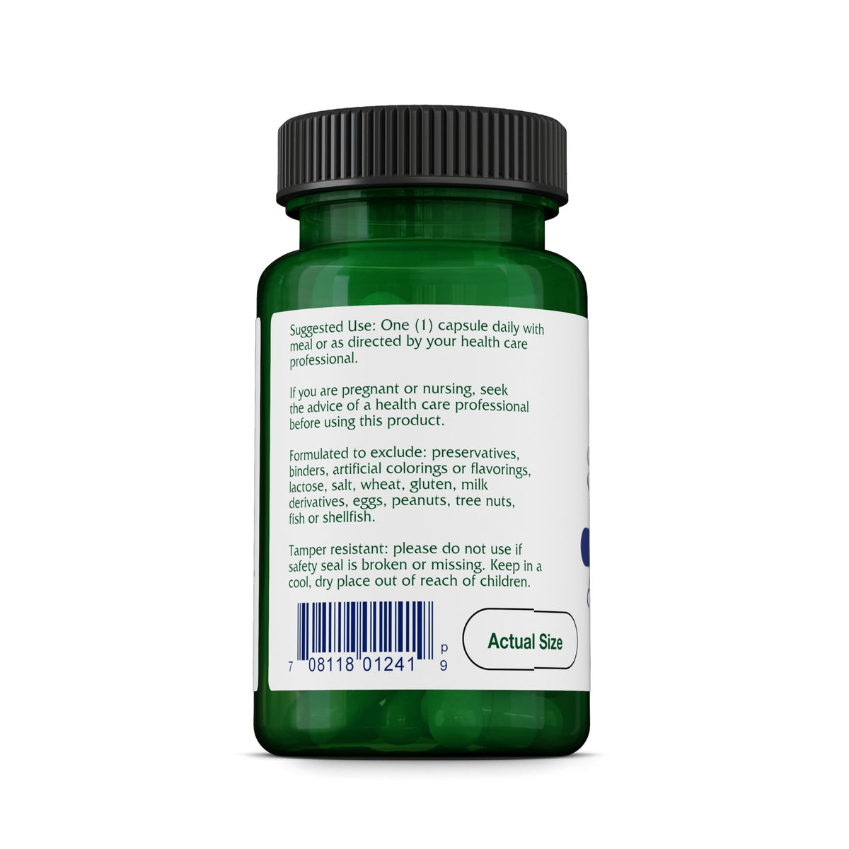 Vitanica CoQ10 Extra 100 mg étiquette avec ingrédients