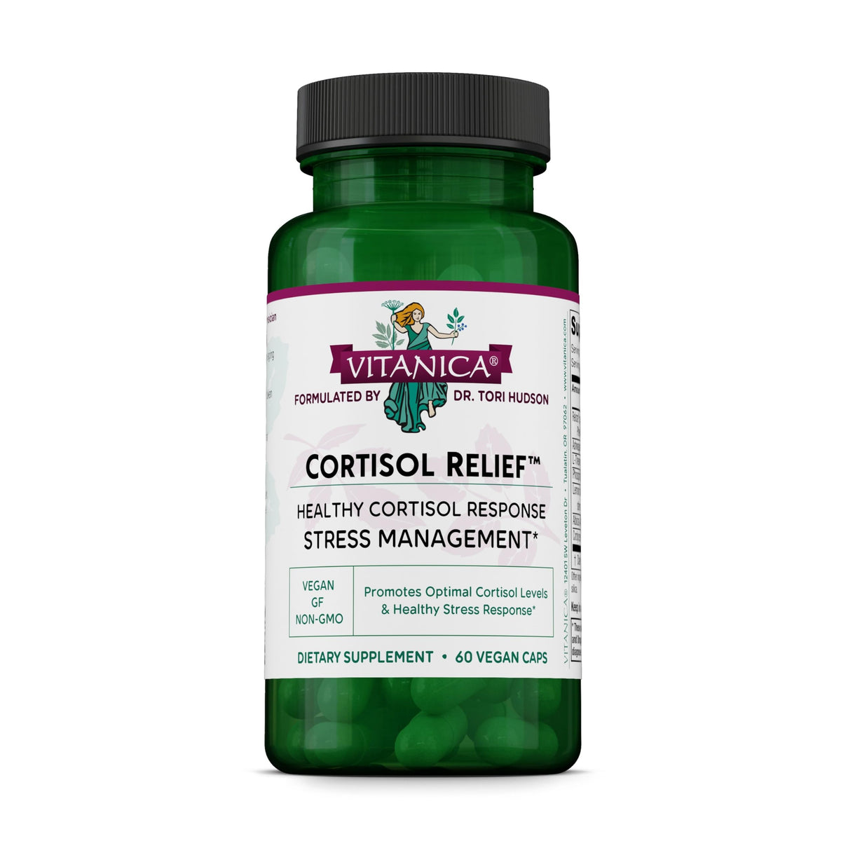 Vitanica Cortisol Relief 60 capsules vue de face