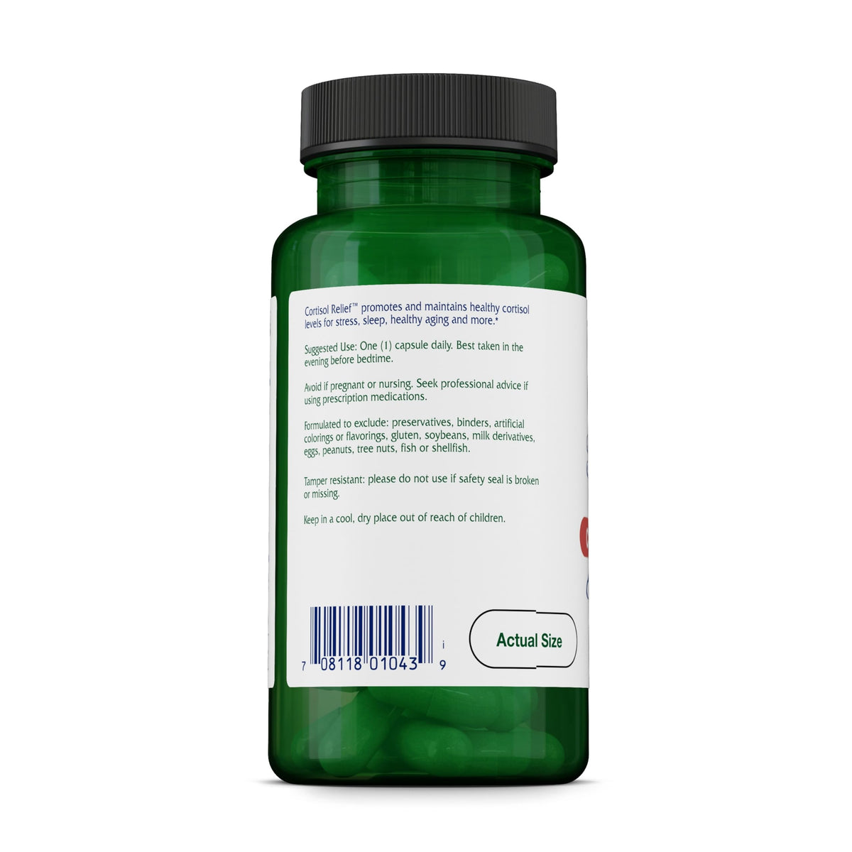 Vitanica Cortisol Relief capsules sur une table