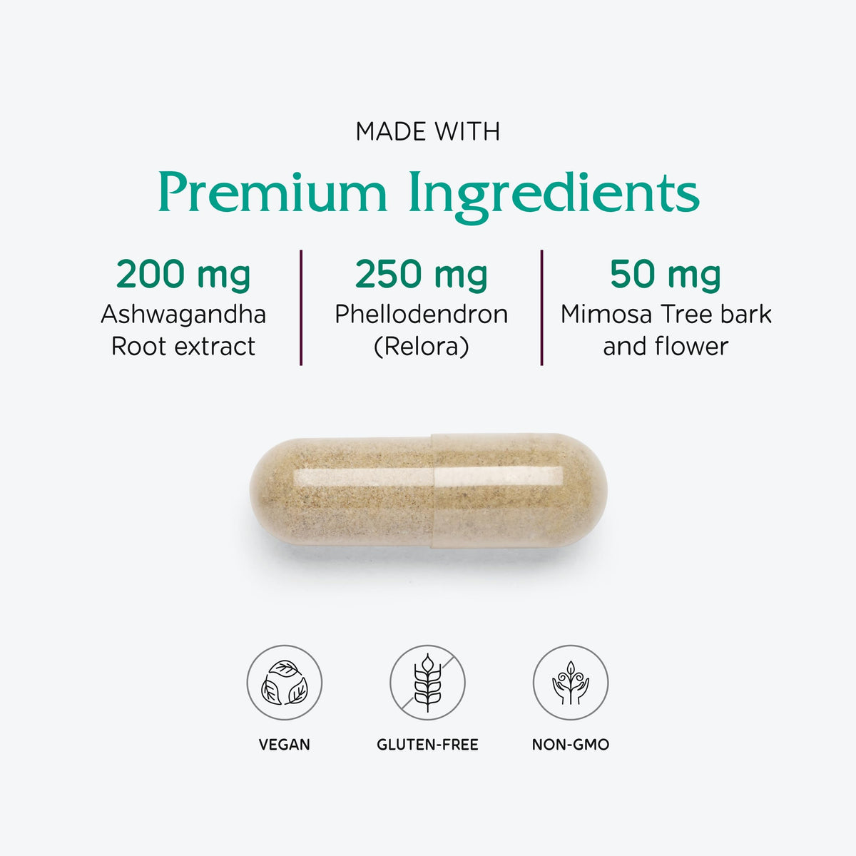 Vitanica Cortisol Relief capsules sur une table