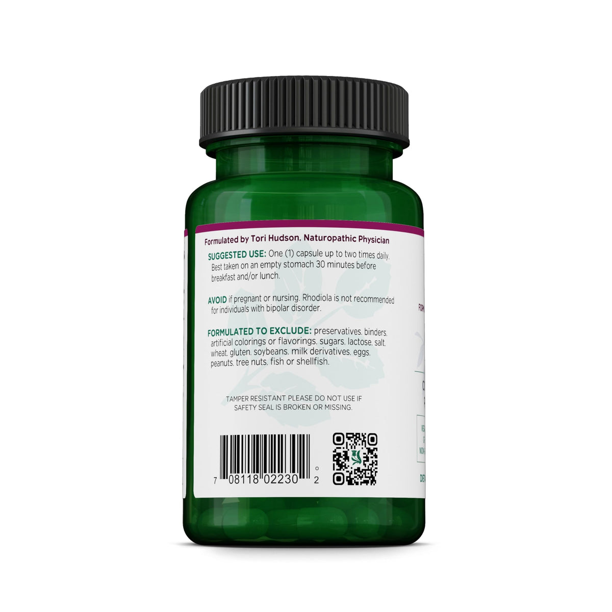 Vitanica Extrait de Rhodiola Rosea 200mg, capsules dans un bol