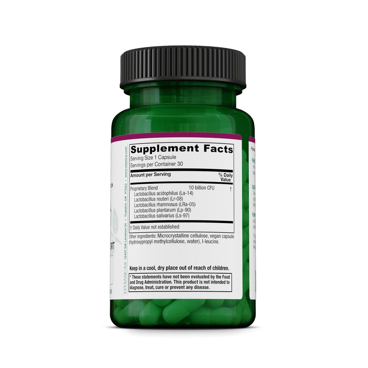 Vitanica FemEcology capsules individuelles sur fond blanc