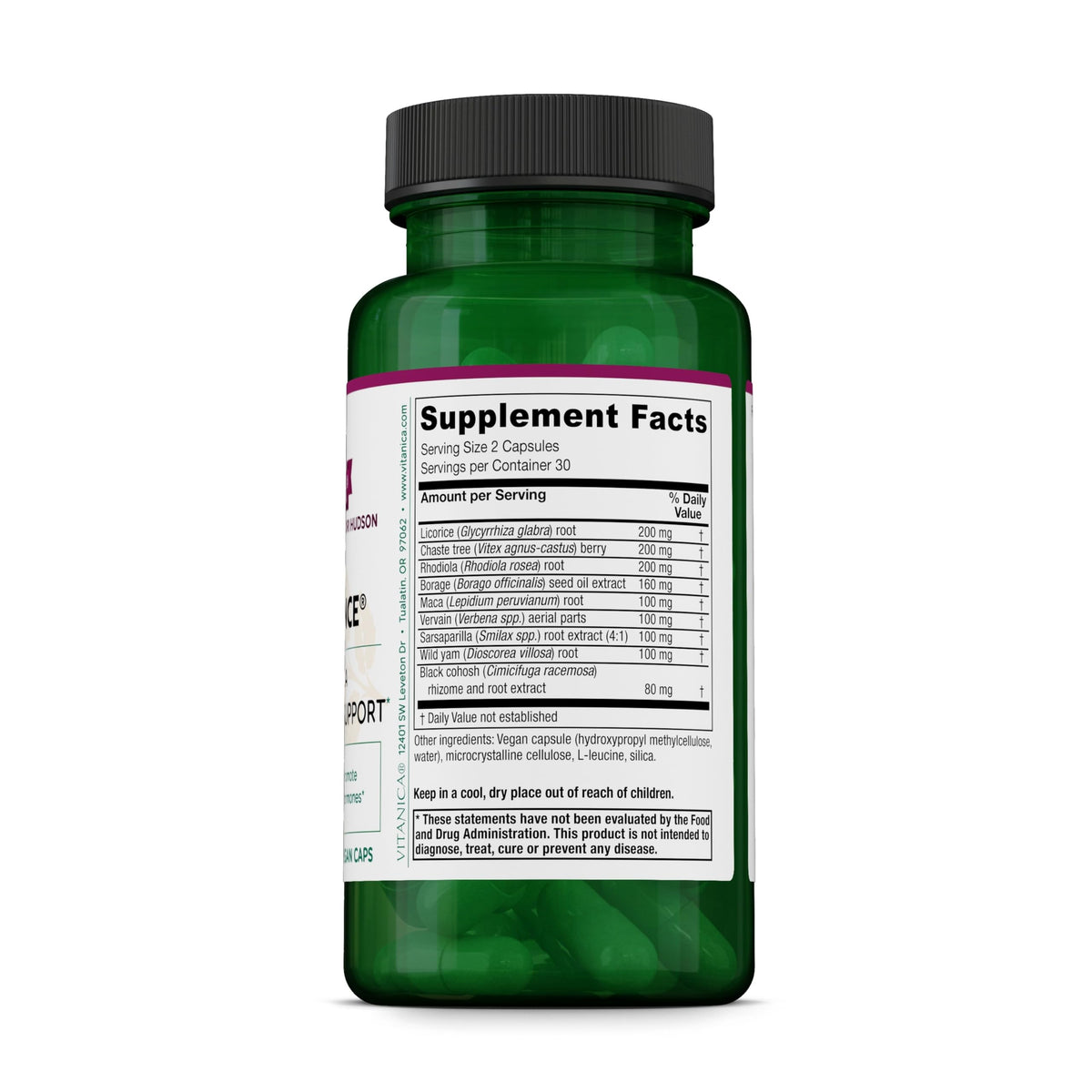 Vitanica FemRebalance 60 capsules vue de côté