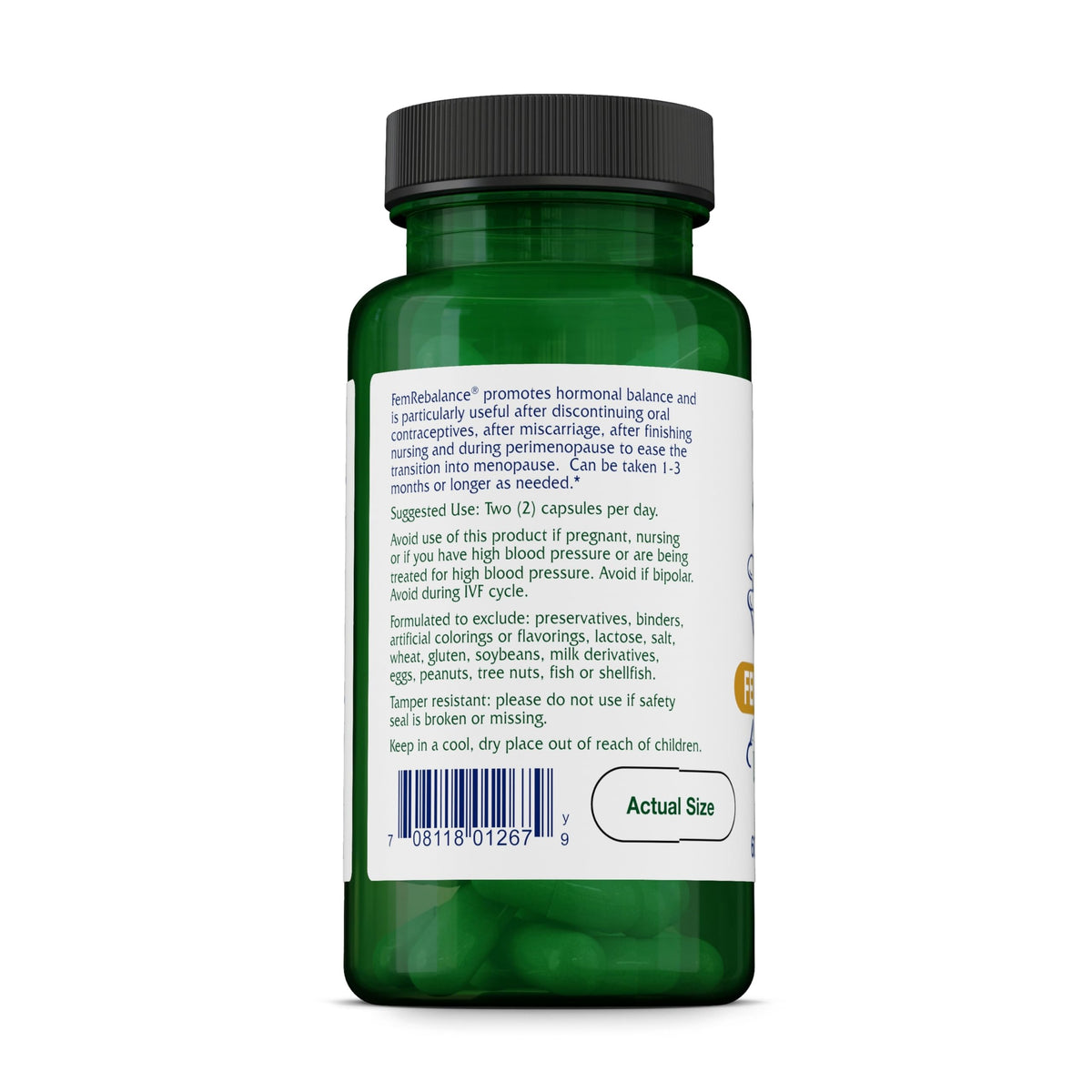 Vitanica FemRebalance capsules ouvertes sur une surface