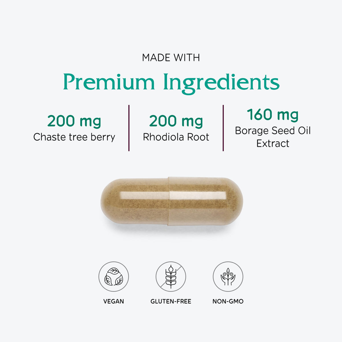 Vitanica FemRebalance capsules sur fond blanc