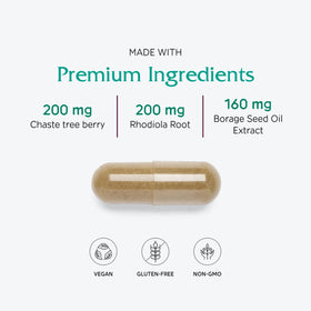 Vitanica FemRebalance capsules sur fond blanc