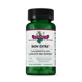 Vitanica Fer Extra 25 mg Bisglycinate 60 Capsules vue de face