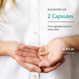 Vitanica GABA Ease 15 capsules vegan sur un fond neutre