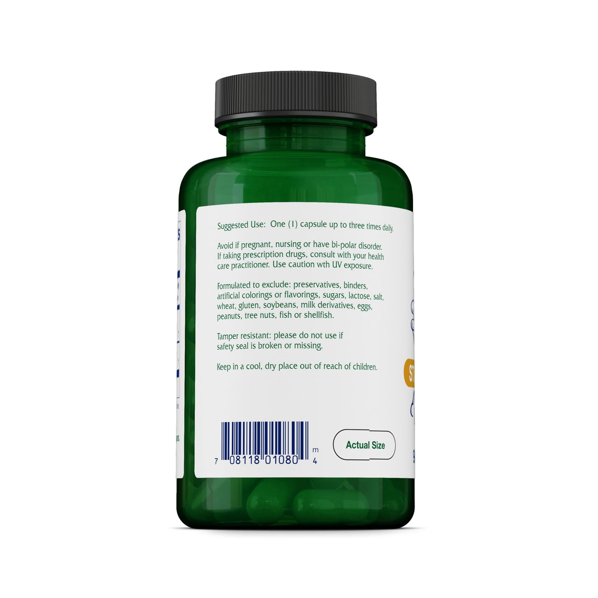 Vitanica Gélules de Millepertuis 300mg - Étiquette du produit