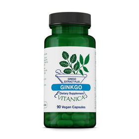 Vitanica Ginkgo Biloba 90 capsules, vue avant de l'emballage