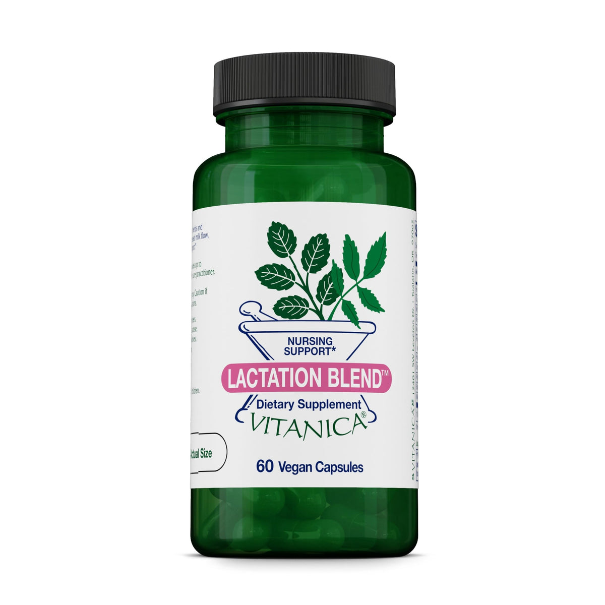Vitanica Lactation Blend 60 capsules vue avant de l'emballage