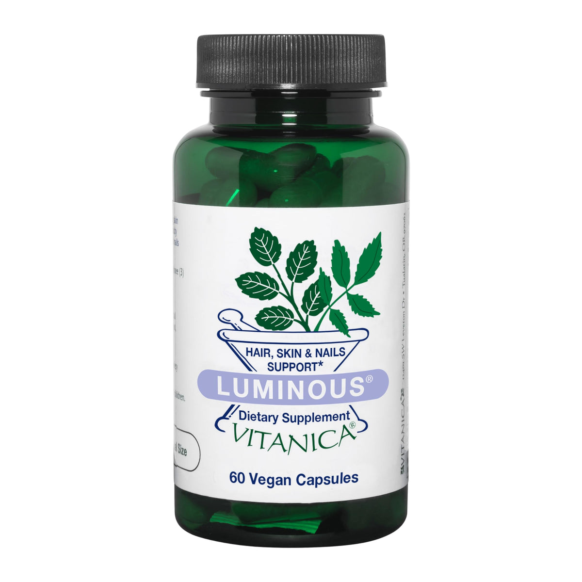 Vitanica Luminous 60 capsules vue avant avec étiquette