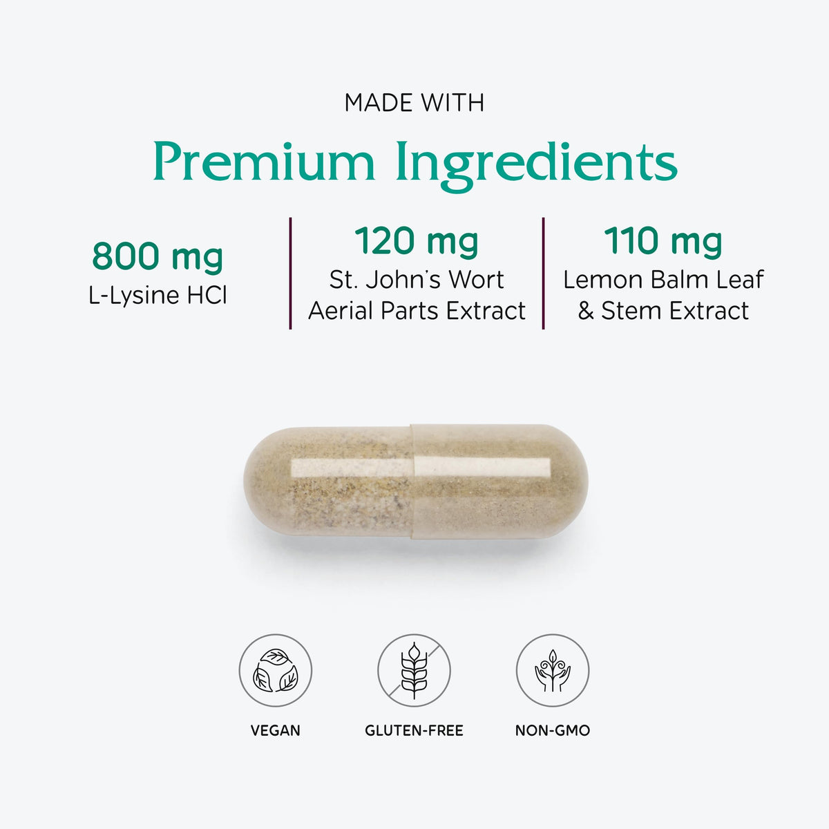 Vitanica Lysine Extra étiquette du produit