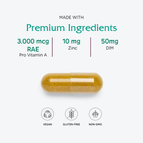 Vitanica OC Companion, flacon ouvert avec capsules visibles