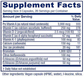 Vitanica Opti-use capsules avec étiquette