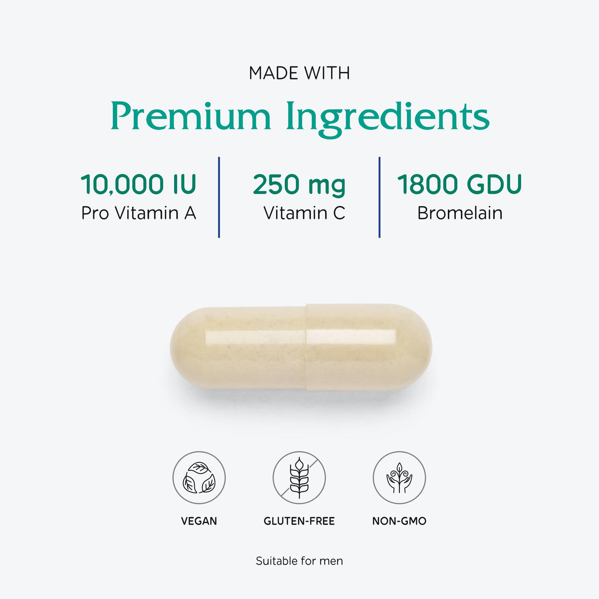 Vitanica Opti-use capsules sur une surface blanche